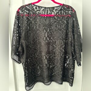 WORTHINGTON - Lace top - short sleeve - Womens 1X